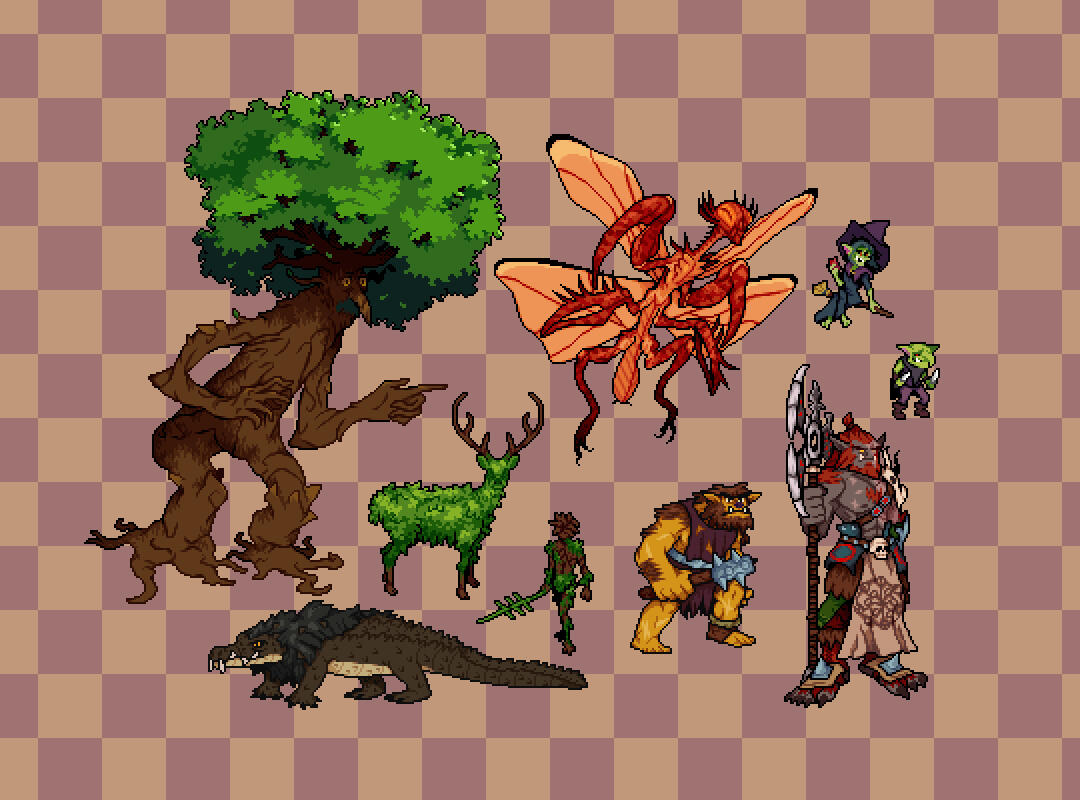 Personal enemy sprites for One More Multiverse